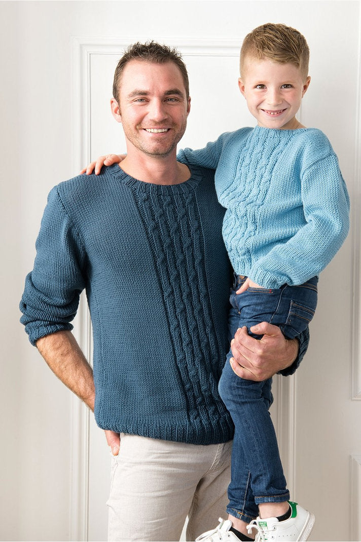 Denim moyen Natura. 4 projets. Papa et moi - 2022 - DMC