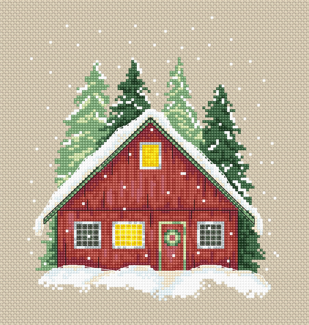 Red House - Cross Stitch Kit - Stitch and Art P004