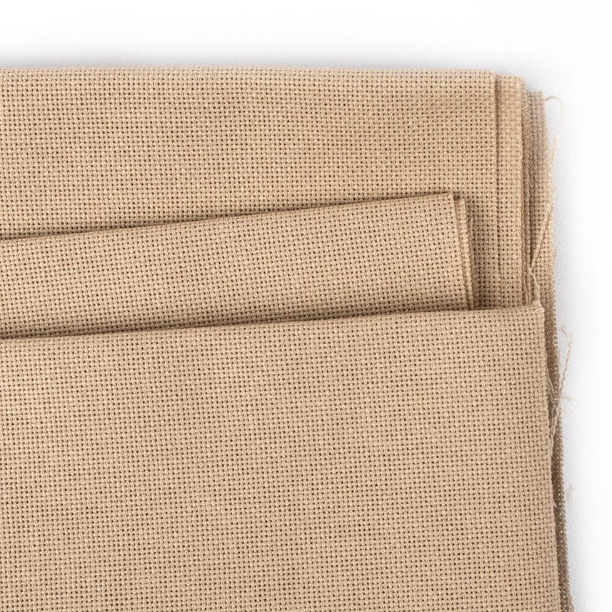 3835/309 Tela Lugana 25 ct. Color Light Mocha ZWEIGART para punto de cruz