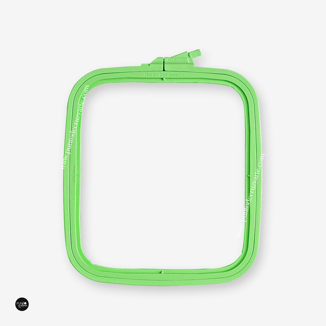 Nurge Green Square Frame: Precision and Elegance in Every Stitch