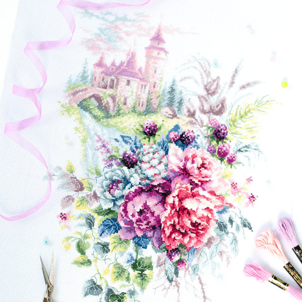 Cross Stitch Kit. The Old Castle - Magic Needle 210-210