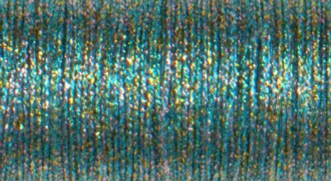 044 Fine #8 Braid Kreinik - Confetti Blue 10 m