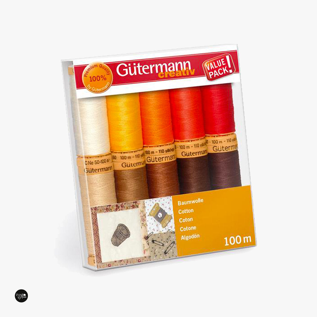 Set de Hilos Algodón 100m C NE50 Gütermann 734521-4