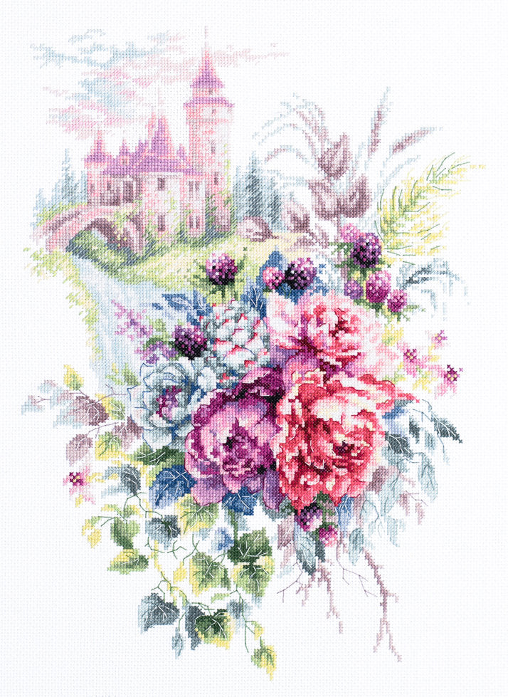 Cross Stitch Kit. The Old Castle - Magic Needle 210-210