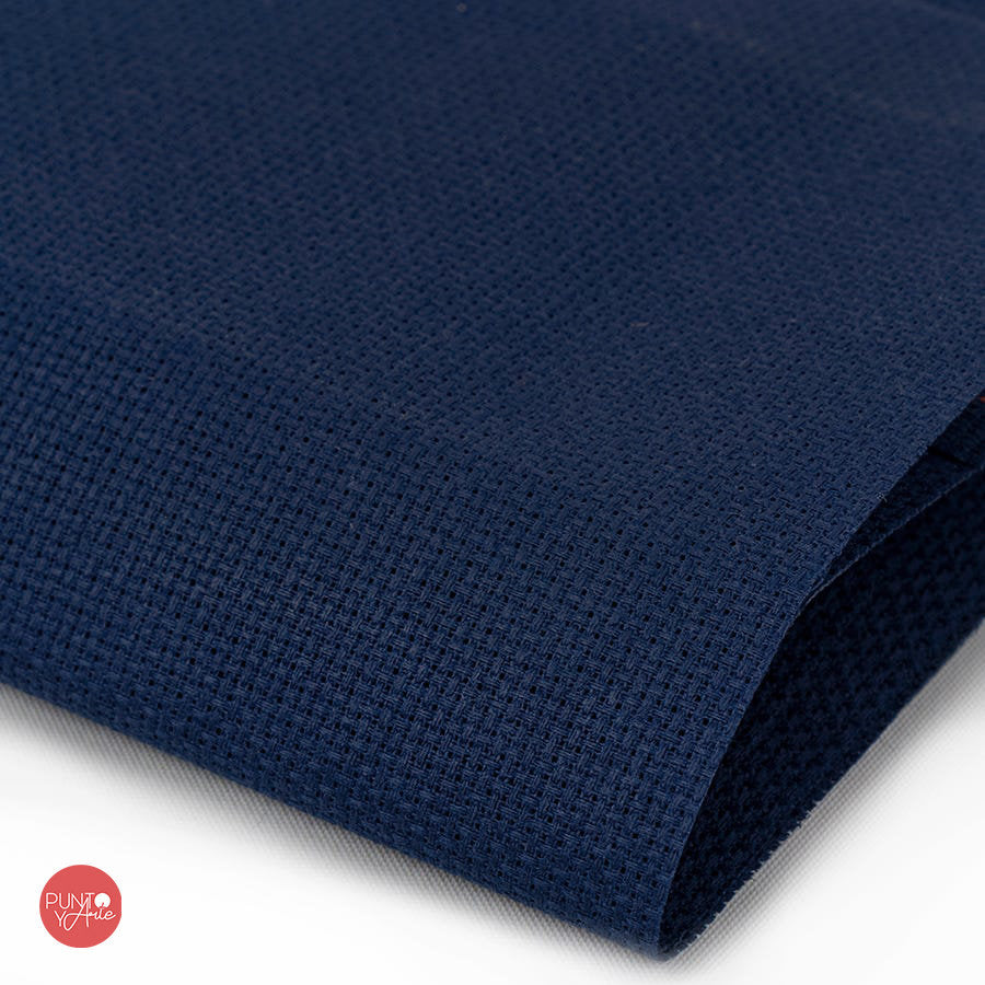 3706/589 Tela AIDA 14 ct. color Navy de ZWEIGART para punto de cruz