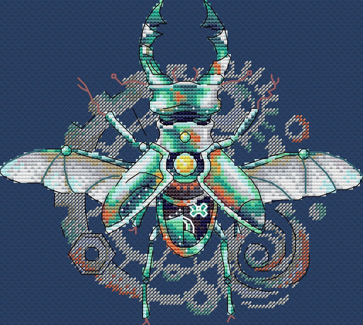 Kit de Punto de Cruz 'Beetle' - SV-807 MP Studia