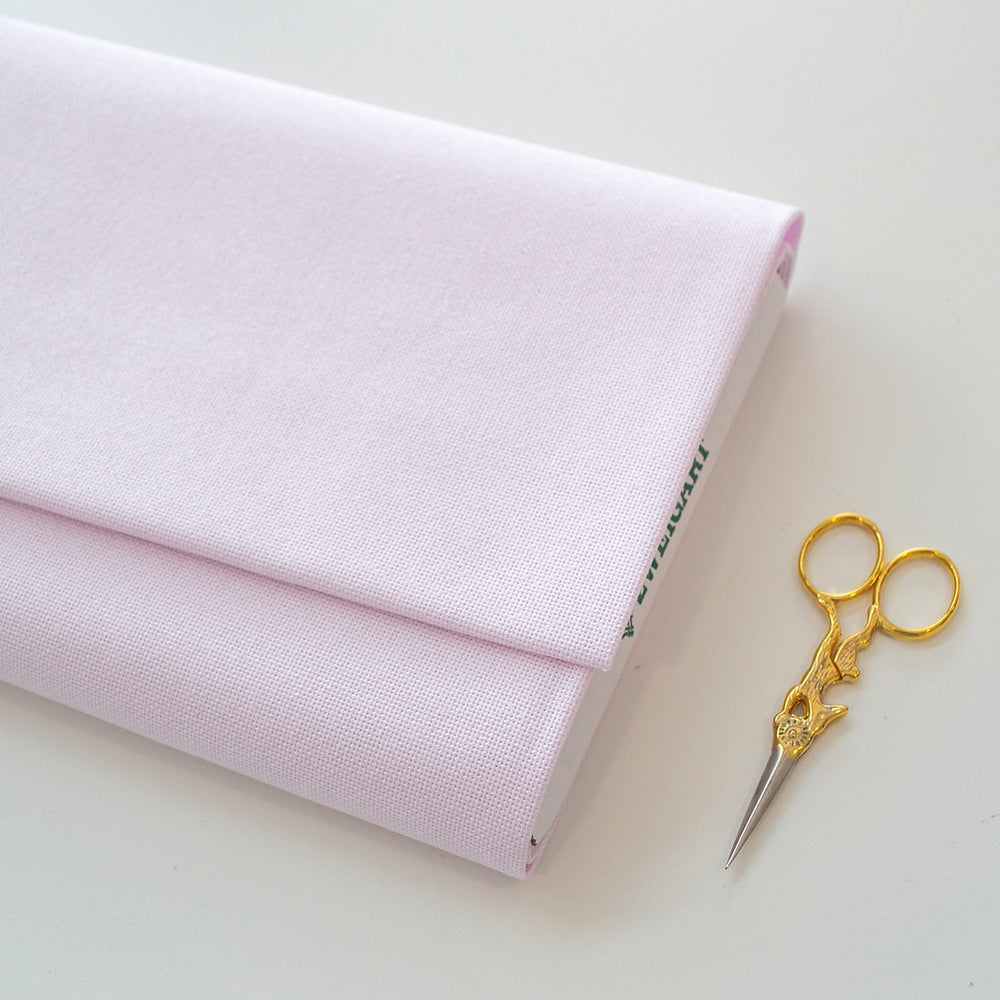 3835/443 Tela Lugana 25 ct. Color Pastel Pink de ZWEIGART para Punto de Cruz