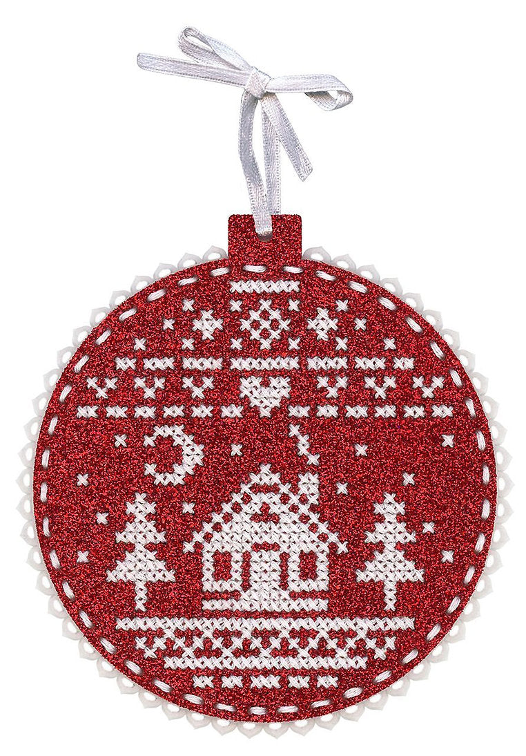 Christmas ball. House in the forest - ST-1021 MP Studio - Cross stitch kit