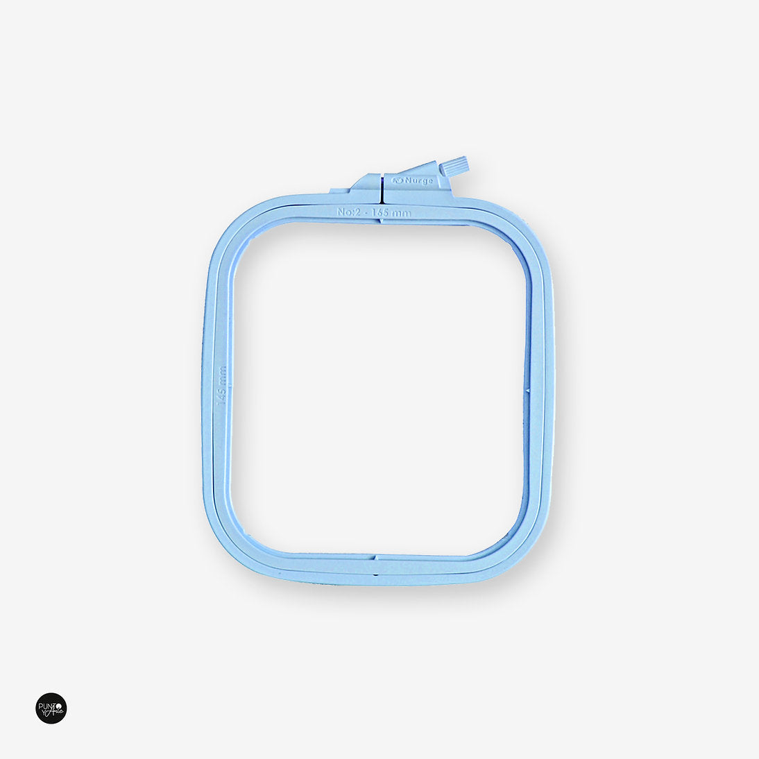 Nurge Blue Square Hoop: Precision and Elegance in Your Embroidery