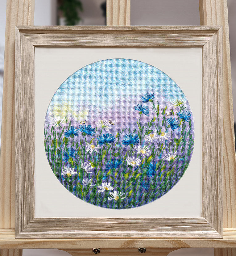 Cross Stitch Kit 'Cornflower field' - 1580 OVEN