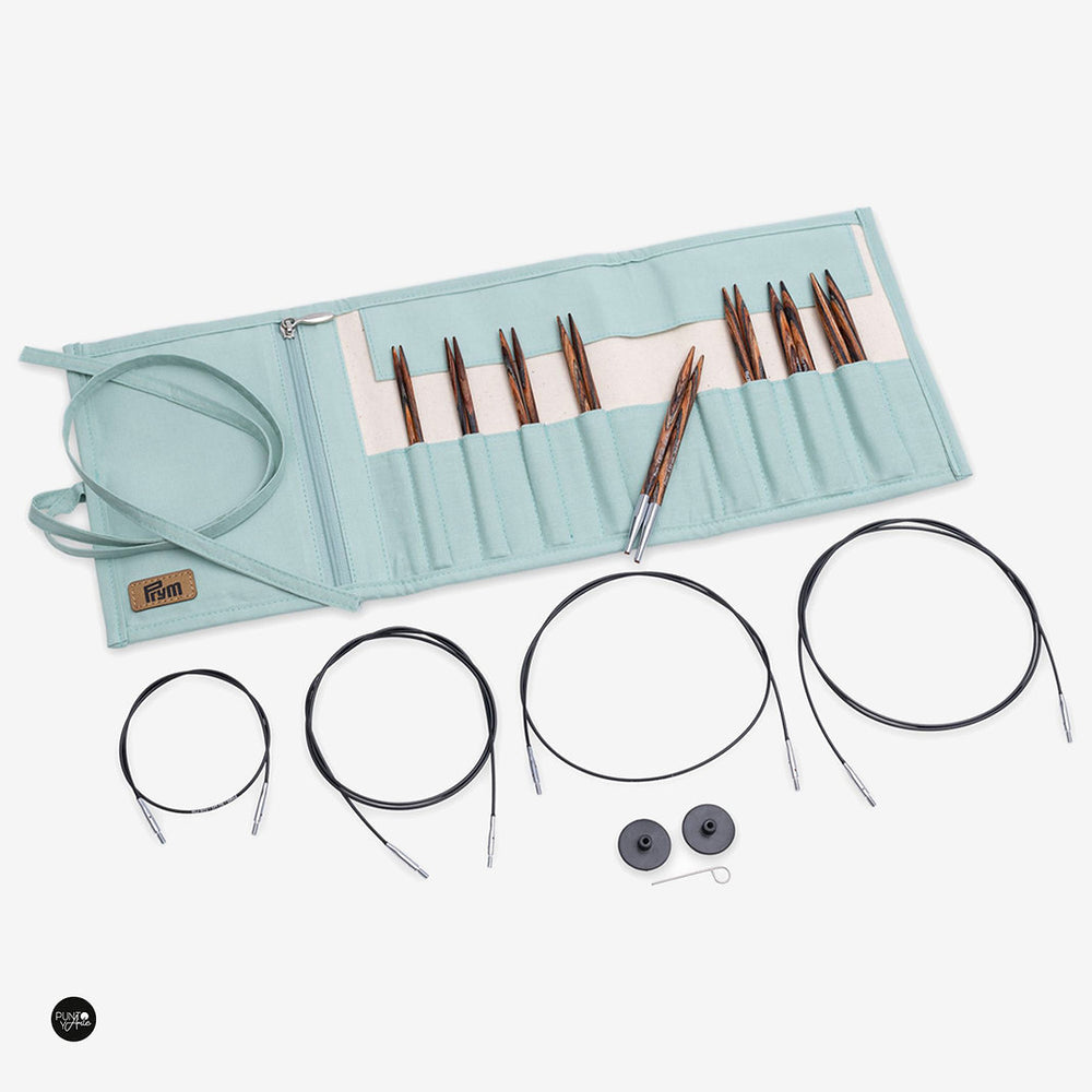 Set de Agujas Circulares Intercambiables Natural de Prym 223802