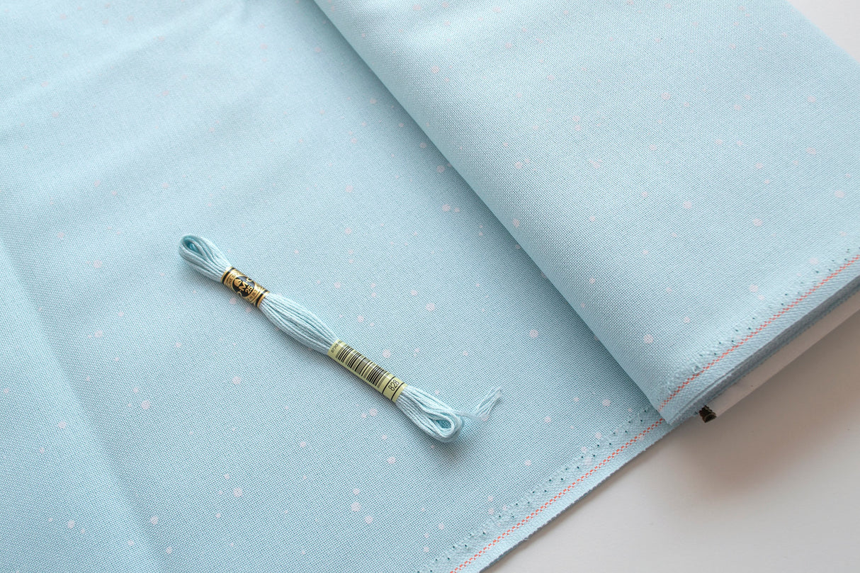 3984/5429 Tissu Murano Lugana 32 ct. Mint Splash de ZWEIGART pour le point de croix