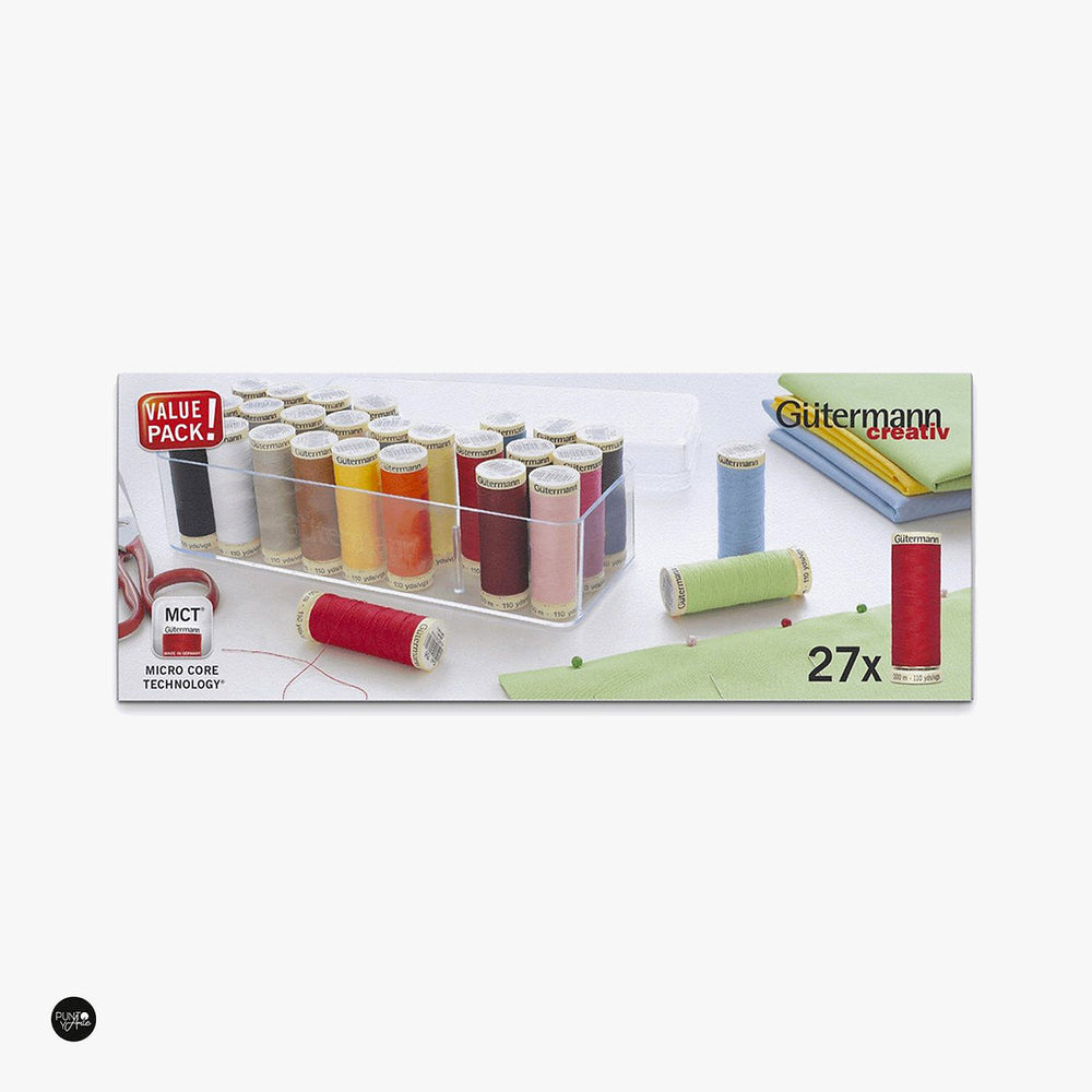 Caja con 27 Hilos Coselotodo Gütermann 799749