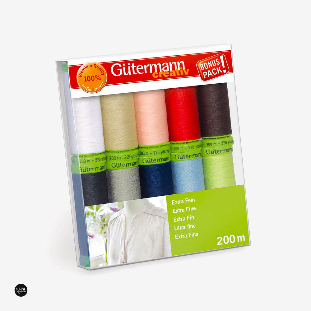 Conjunto de hilo de coser Extra Fino Gütermann