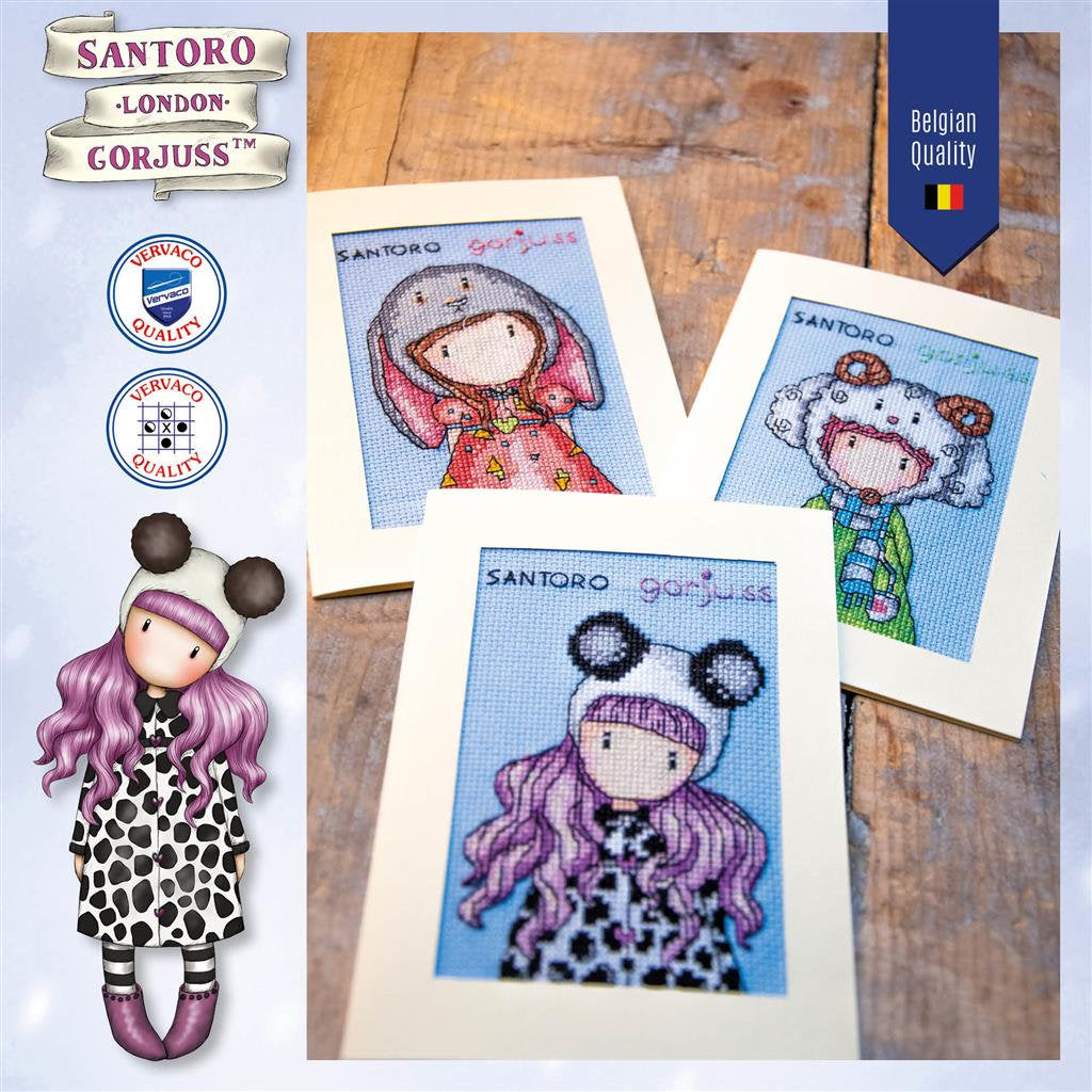 Gorjuss set of 3 - Vervaco - Cross stitch kit PN-0203585