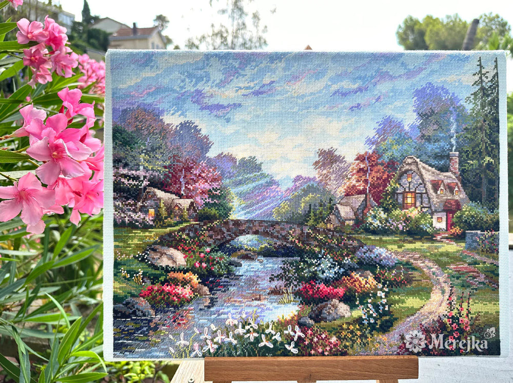 Cross Stitch Kit "Springtime Glory" - Merejka K-233