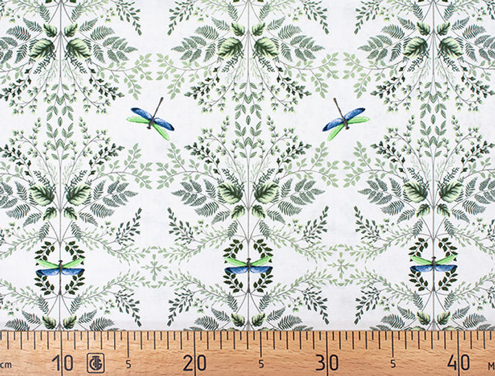 Tela Gütermann "Natural Beauty" - Algodón 100% en Blanco Elegante 647782-800