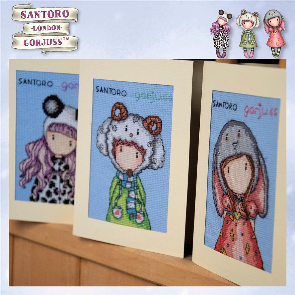 Gorjuss set of 3 - Vervaco - Cross stitch kit PN-0203585