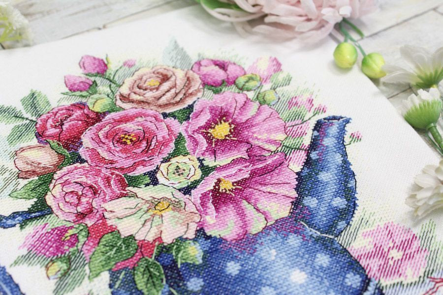 Kit de Punto de Cruz "Malva" - MP Studia SA-051