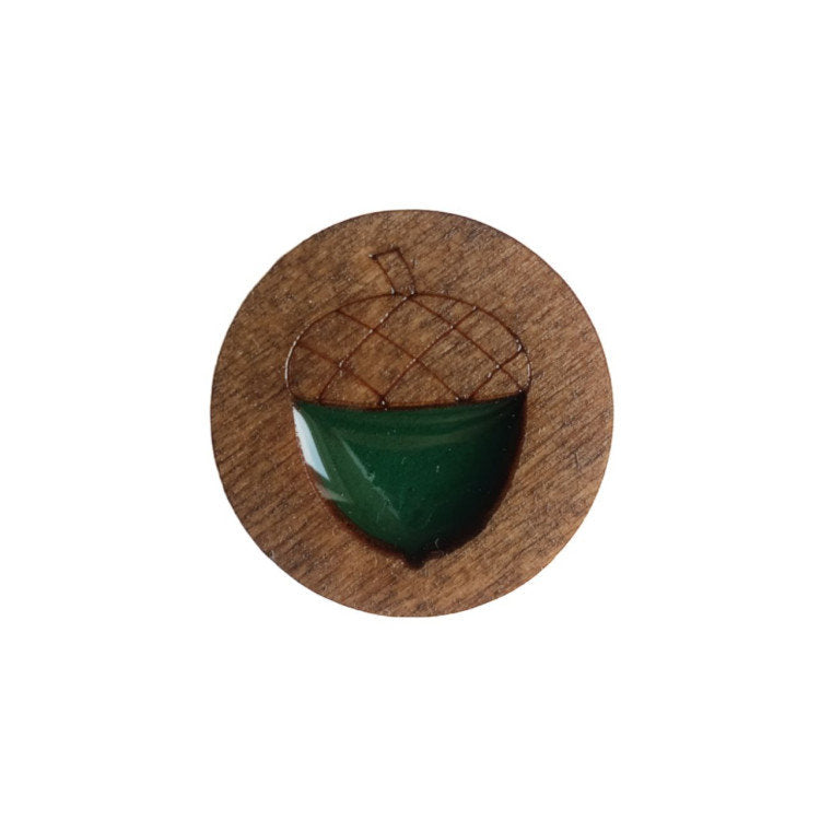 Acorn. Magnets for wooden needles with epoxy resin Wizardi KF059/103