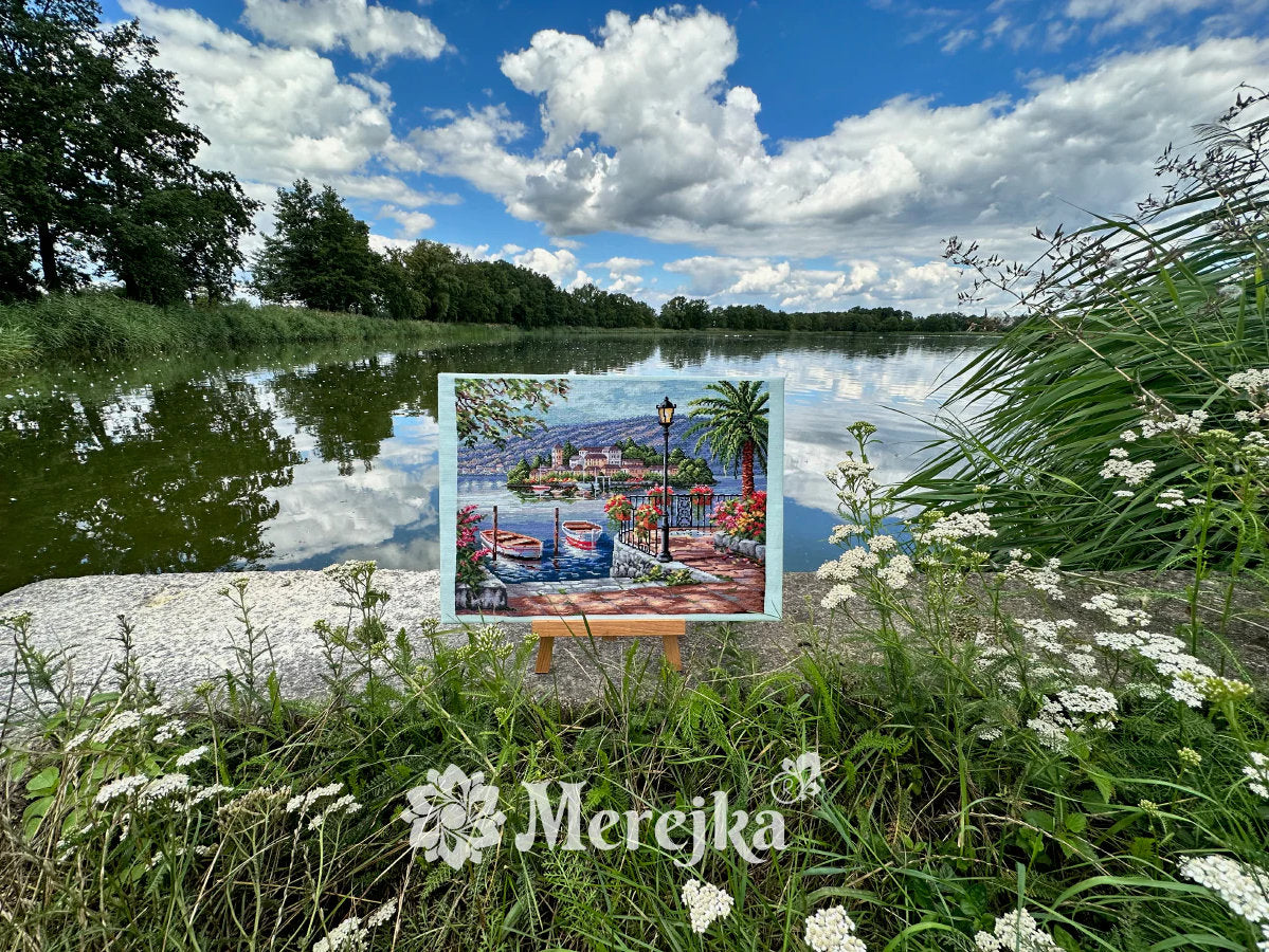 Cross Stitch Kit "Porto Lake" - Merejka K-234T