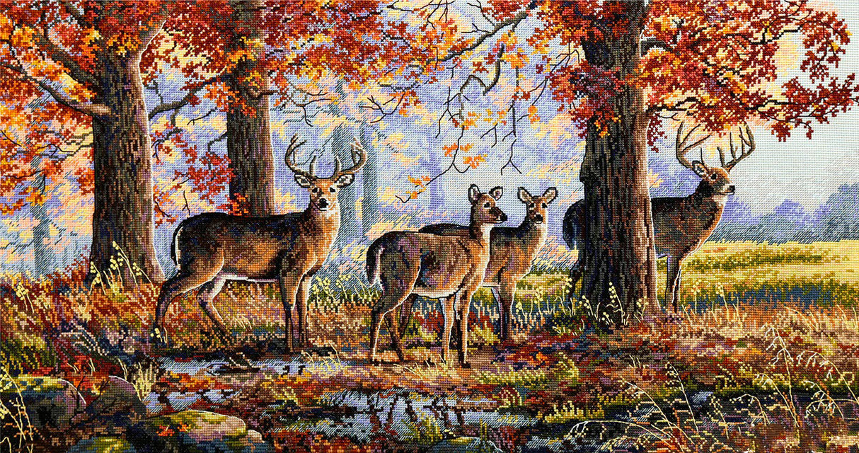 Premium Cross Stitch Kit K-168 Merejka Bajo Los Robles