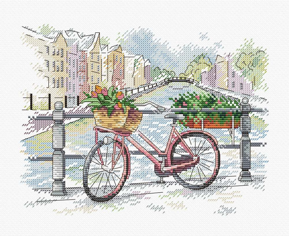 On the Bridge - MP Studio SM-385 - Cross Stitch Kit