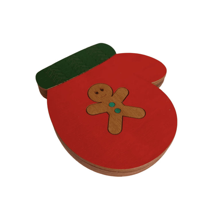 Mitón de Navidad. Organizador para perlas y abalorios de Wizardi KF027/83