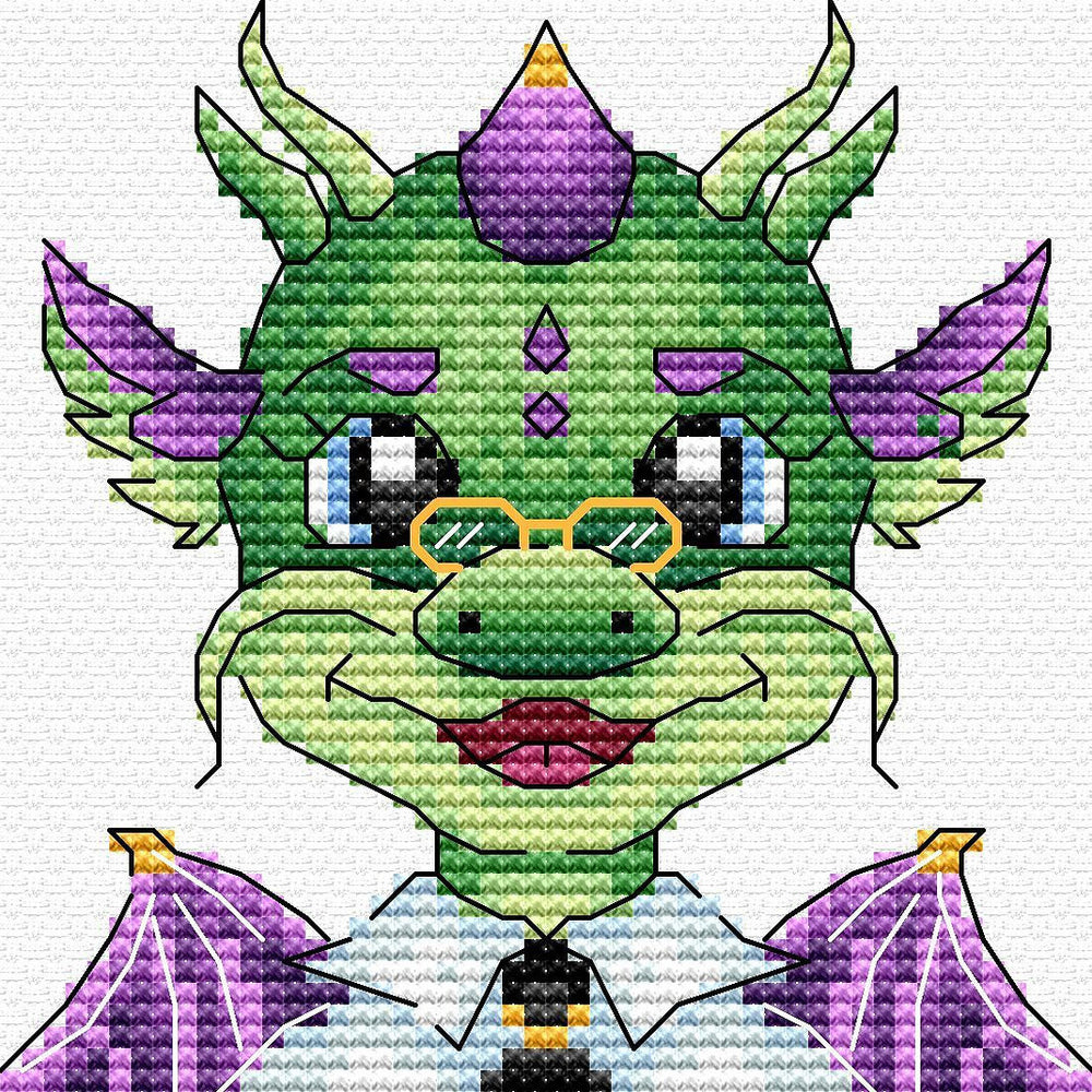 Dragon Scientist - MP Studia SV-806 - Kit de point de croix