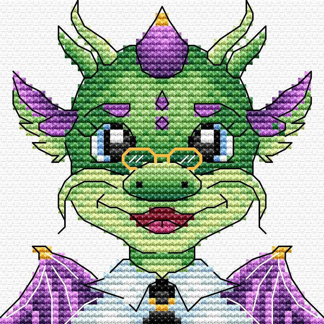 Dragon Scientist - MP Studia SV-806 - Kit de point de croix