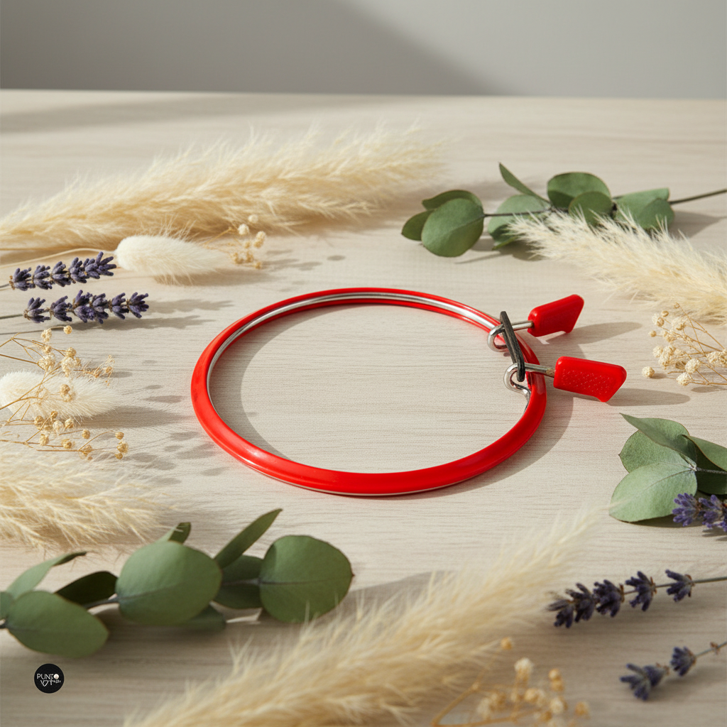 Bastidor Flexible Nurge 160 en Rojo: Innovación y Precisión en Tus Proyectos de Bordado