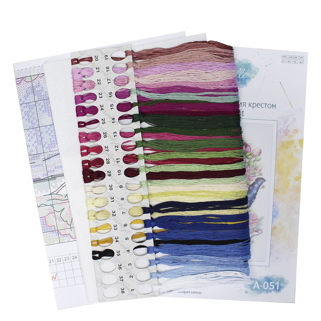 Kit de Punto de Cruz "Malva" - MP Studia SA-051