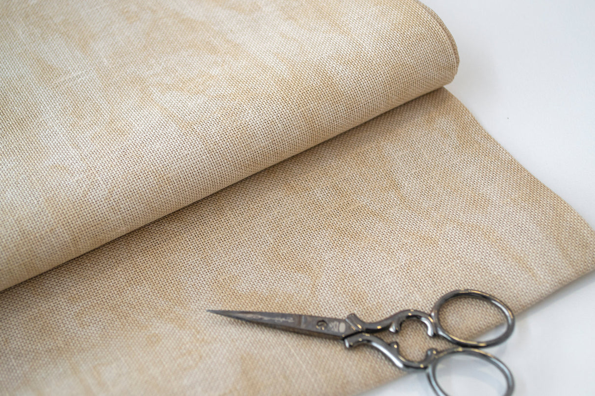 3281/3009 Tela Cashel 28 ct. Marmoleada Vintage Country ZWEIGART 100% lino