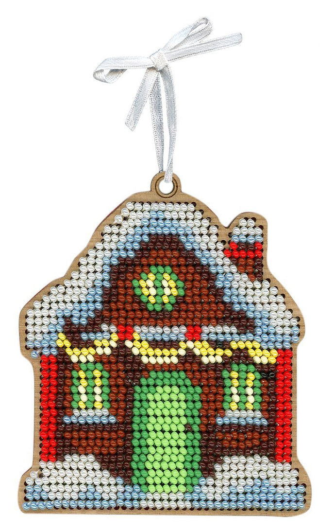 Maison confortable. Boule de Noël - SO-072 MP Studia - Kit avec perle