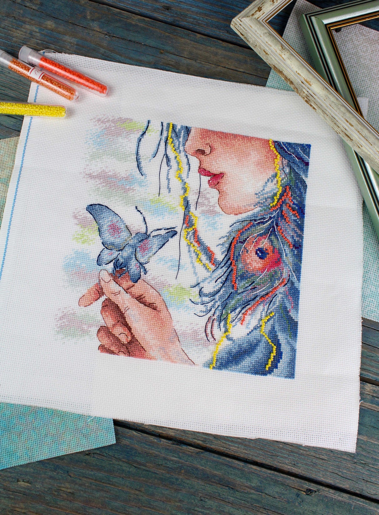 Cross Stitch Kit "My Soul" - MP Studia SNV-907