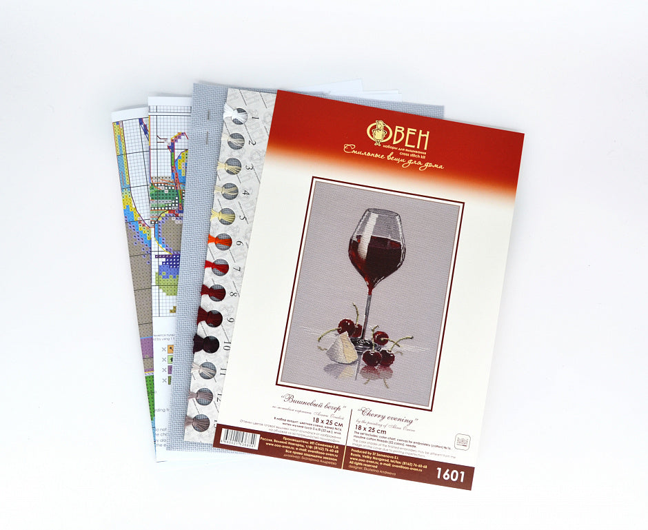 Kit de punto de cruz "Cherry Evening" 1601 Oven