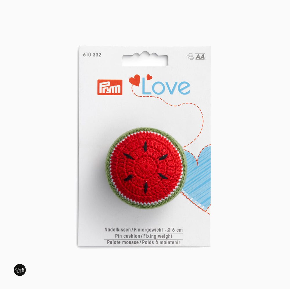 Coussin à épingles pastèque. Poids de fixation - Prym Love 610332