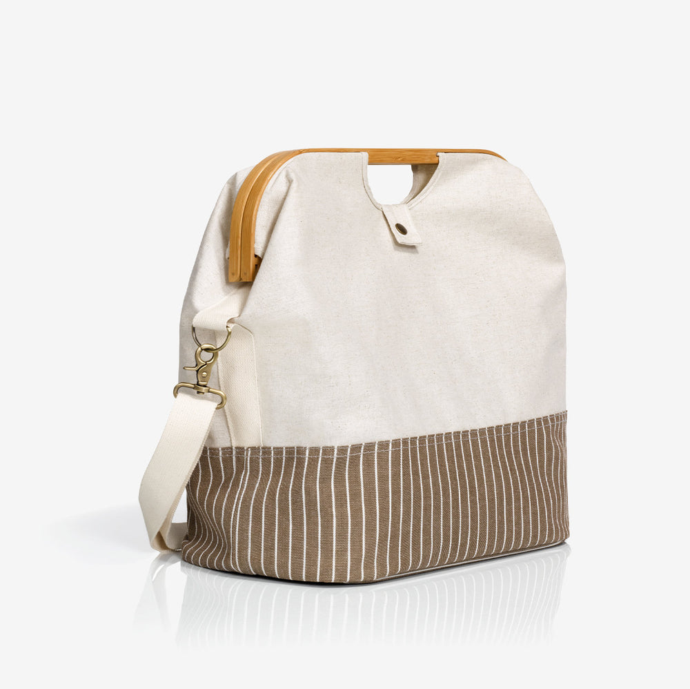 Bolsas de viaje, lona y bambú en color natural - Prym 612562