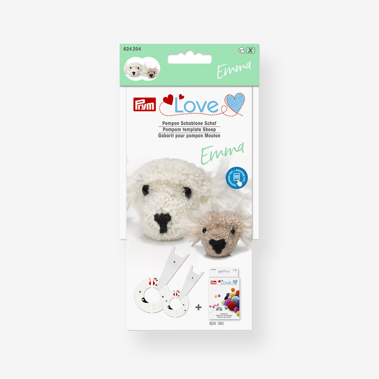 Ovejas - PLANTILLAS PARA POMPON - Prym 624204