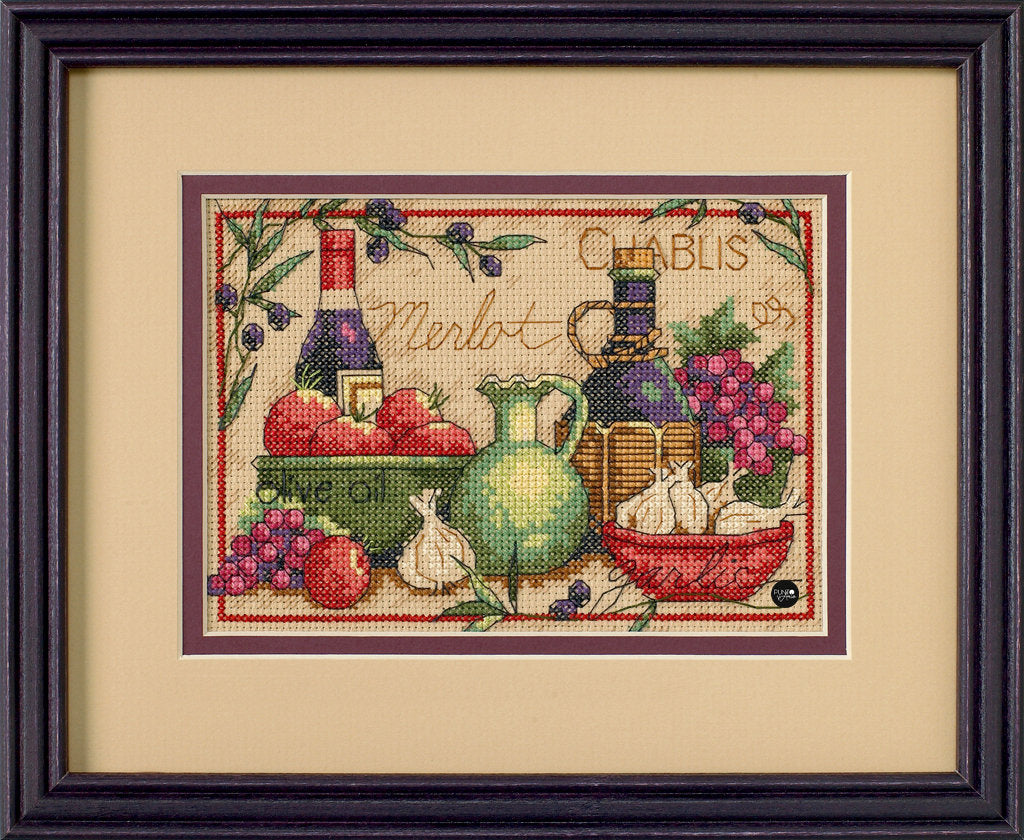 MEDITERRANEAN FLAVORS - 65061 Dimensions - Kit de punto de cruz