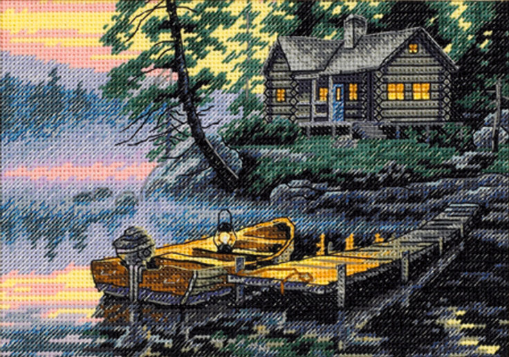 Lake in the Morning - 65091 Dimensions - Cross Stitch Kit