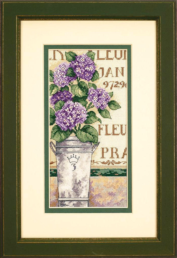 Hortensia Floral - 65092 Dimensions - Kit de punto de cruz