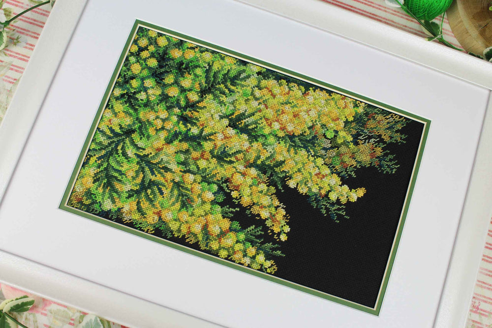 Kit de Punto de Cruz MP Studia SNV-950 – Spring Mimosa