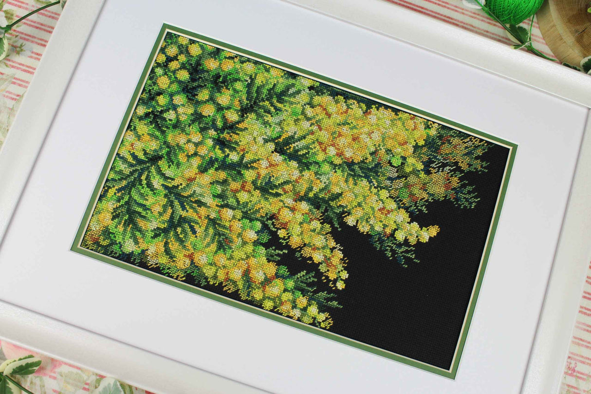 Kit de Punto de Cruz MP Studia SNV-950 – Spring Mimosa