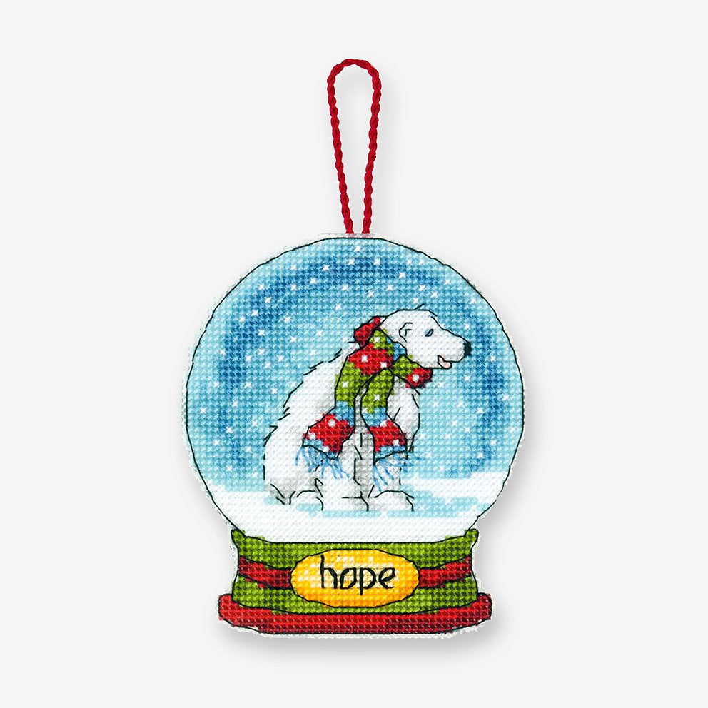 Snow Globe Hope - 70-08906 Dimensions - Cross Stitch Kit