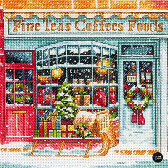 Coffee Shoppe - 70-08973 Dimensions - Kit de punto de cruz