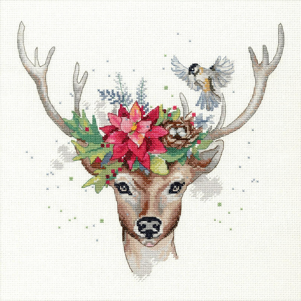 WOODLAND DEER - 70-08981 Dimensions - Kit de punto de cruz