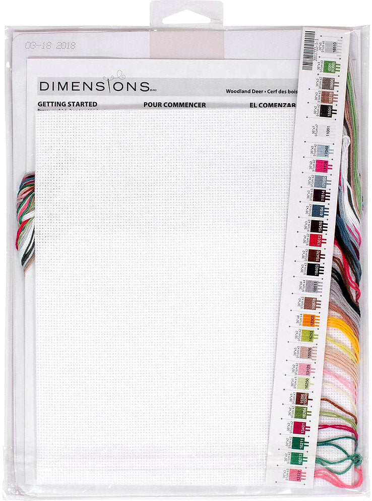 WOODLAND DEER - 70-08981 Dimensions - Kit de punto de cruz