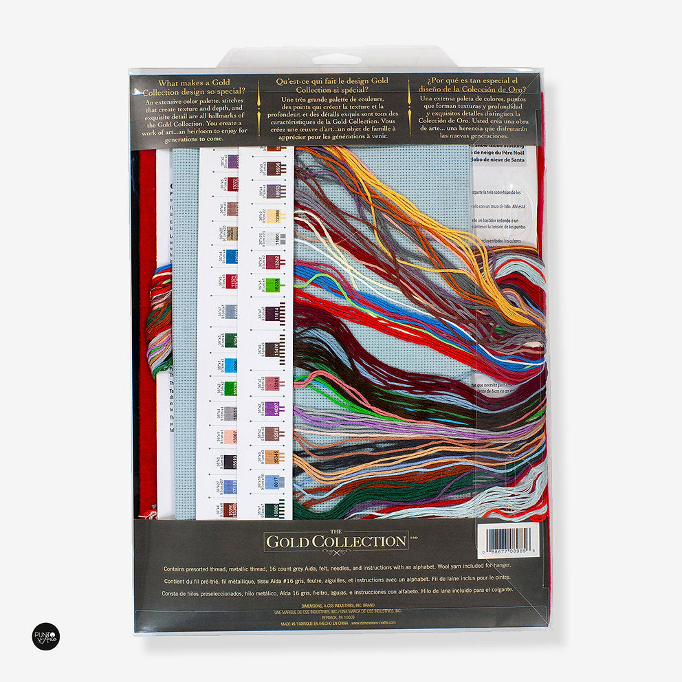 Boule à neige Père Noël - 70-08985 Dimensions - Kit de point de croix