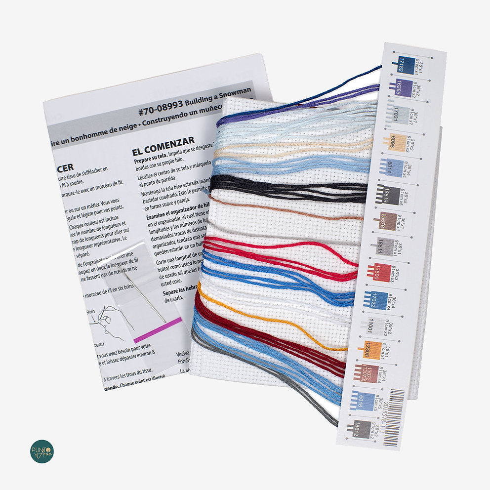 Building a Snowman - 70-08993 Dimensions - Cross Stitch Kit